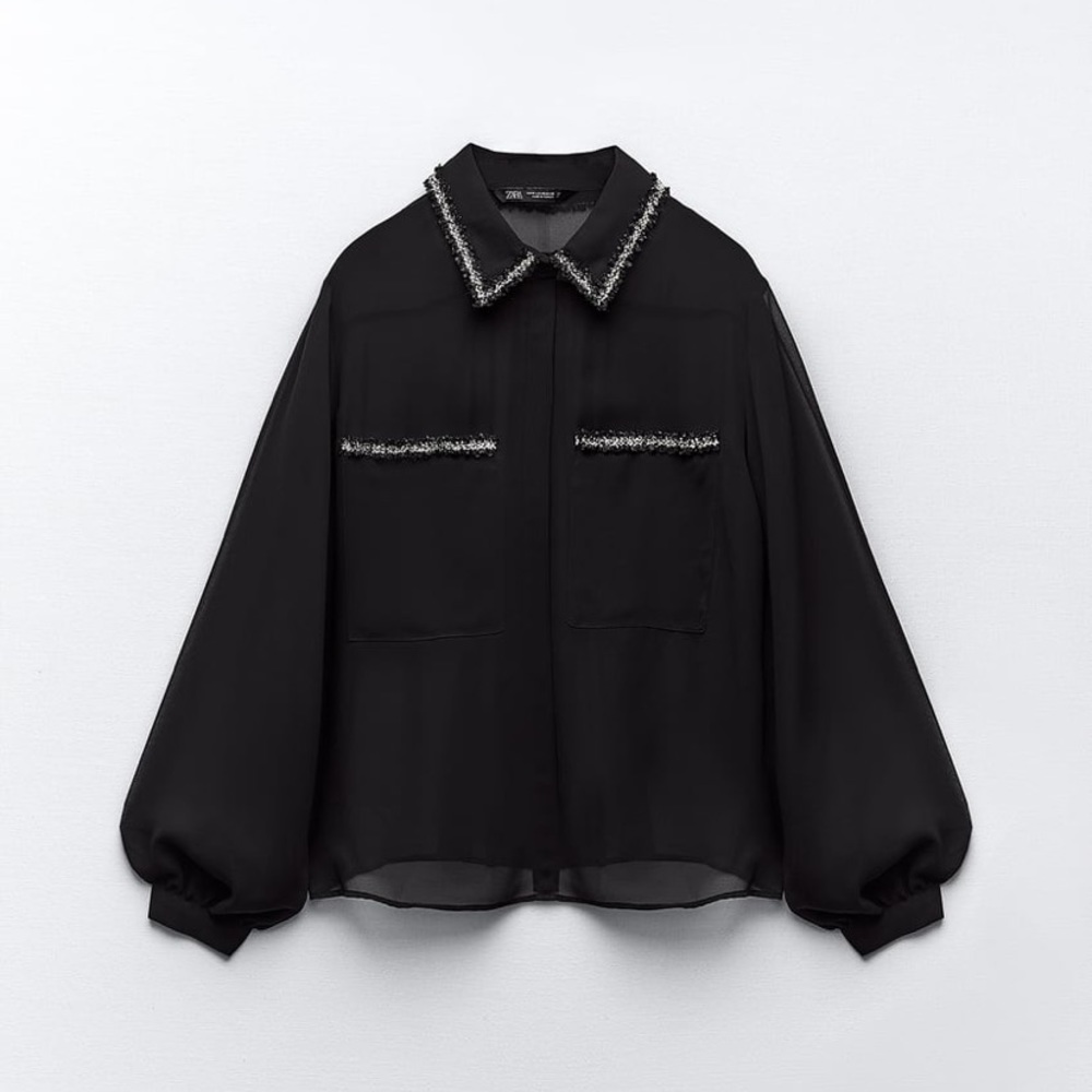 Zara Combination Textured Shirt